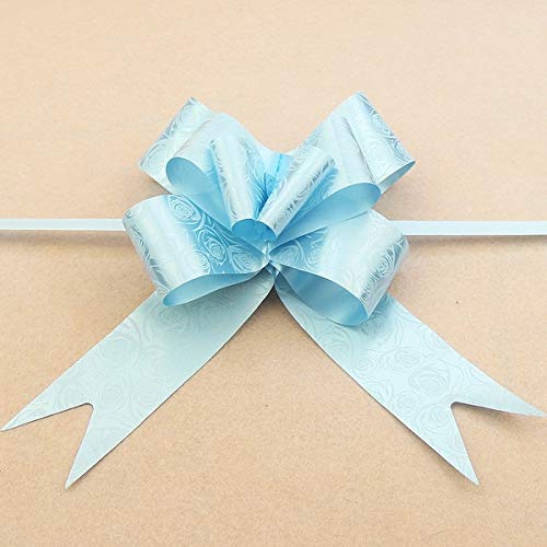 Image of 10 Bow Yellow Colour 30 MM String Bows, Basket Pull Bows Basket Knot for Present Wrapping Present Wrap Floral Wine Bottles Decoration,
