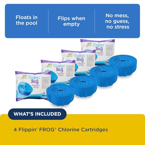 Image of Flippin' FROG Replacement Chlorine Cartridges, 4 Pack