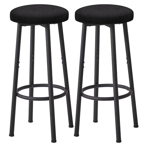 YMYNY Barhocker 2er Set, 67 cm Barstuhl, Küchenhocker Schwarz,...