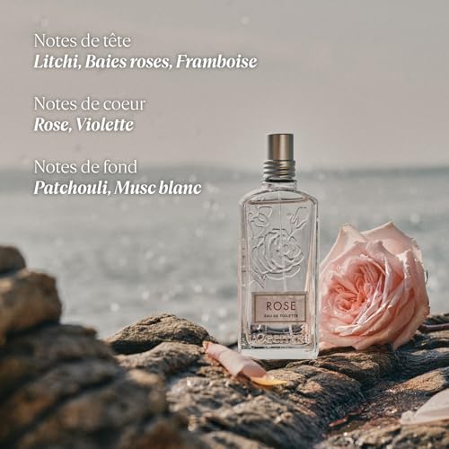 Image of L'Occitane Rose Floral Eau De Toilette Spray For Women,2.5 Fluid Ounces