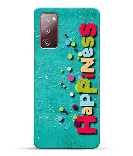 Image of Happiness Happy Printed Hard Back Case Cover Compatible for Samsung Galaxy S20 FE 5G / Samsung S20 FE 5G (Multicolor) - D1670