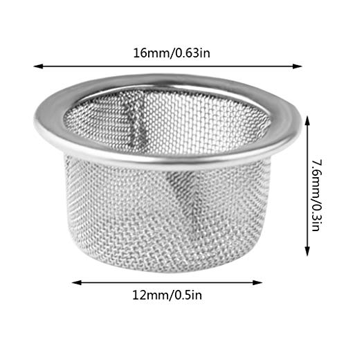 30pcs Pipe Screens Filters 1/2inch Crystal Pipe Screens Stainless Steel Metal Screen Filter for Crystal Tobacco Pipes with Box Packed - Thumbnail 3