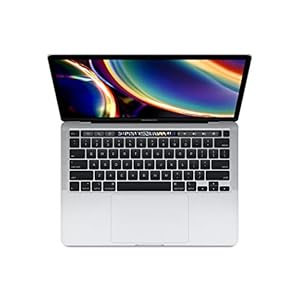 Apple 2020 MacBook Pro (13″, Intel i5 Chip, 16 GB RAM, 1 TB SSD Lager, Magic Keyboard, Vier Thunderbolt 3 Anschlüsse) – Silber