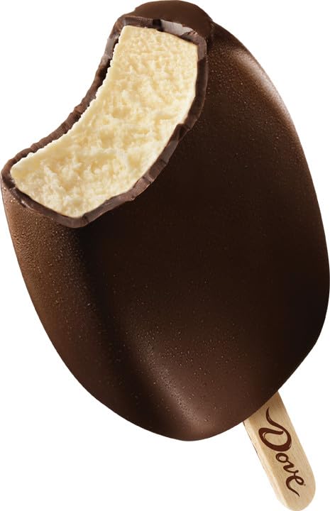 Dovebar, Vanilla Ice Cream With Dark Chocolate Bars, 3 Count (Frozen)