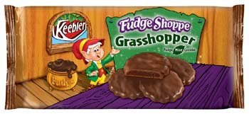 Keebler Fudge Shoppe Grasshopper Fudge Mint Cookies 10 Oz [Pack of 4]
