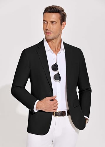 COOFANDY Men's Casual Blazer Lightweight Slim Fit Suit Jacket Two Button Cotton Sport Coats3