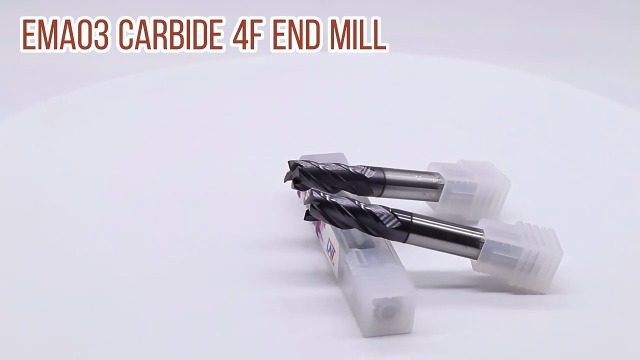 Image of Carbide Square End Mill 4 Flute HRC55 for Milling Prehardened Steel,Carbon Steel,Alloy Steels etc (1, 6mm /0.24in)