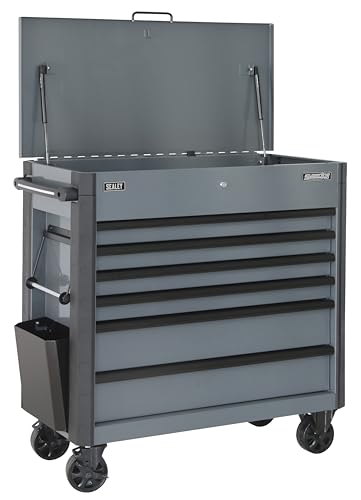 Sealey Superline Pro 6 Drawer Tool Cabinet with Ball Bearing Slides - Grey - AP366G