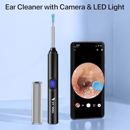 DR VAKU Earocam Earwax Removal Tool Kit, Black Ear Cleaner- Black - Image 6