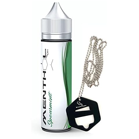 Menthol E-Liquid Shortfill 50ml 70/30 0mg + Wizard Vapes Multi Function Shortfill Bottle Opener (Spearmint by Methol) Cover