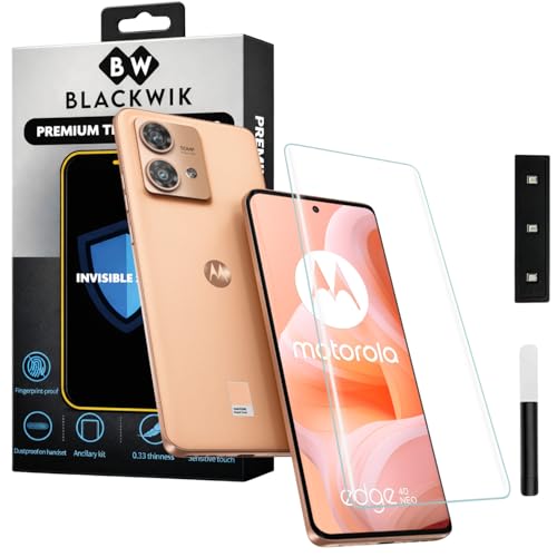Image of Blackwik Premium Curved UV Tempered Glass For Moto Edge 40 Neo Cellphone (Transparent, Pack Of 1) Advanced Border Less Full Screen Coverage UV Screen Protector Guard With Installation Kit