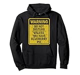 Funny Blueberry Pie Food Dessert Pop Cake Lollipop Pullover Hoodie