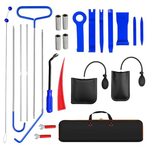 CISSIYOG 24 Pièces Outils Demontage Garniture Auto, Outil de Suppression de Radio Audio, Outils de démontage de Garnitures pour Panneau Accessoires Porte...