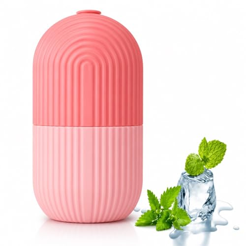 Image of Ice Roller for Face Massager for Reduce Puffiness, Soothe Skin, Refresh Tired Face & Relieve Under Eye Bags (PINK, PACK OF 1)