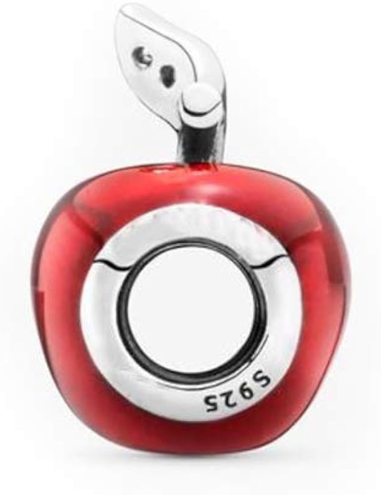 FGT Red Apple Charm fits Pandora Moments Bracelets Sterling Silver New York Women Girls Mothers Day Valentine Birthday - Image 3