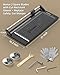 LUCKYNOV Rotary Paper Cutter 24 Inch, Heavy Duty Paper Trimmer with Self-Sharpening Blade, Measurement Grid for Cardstock, Posters, Photos, Studio & Office Use