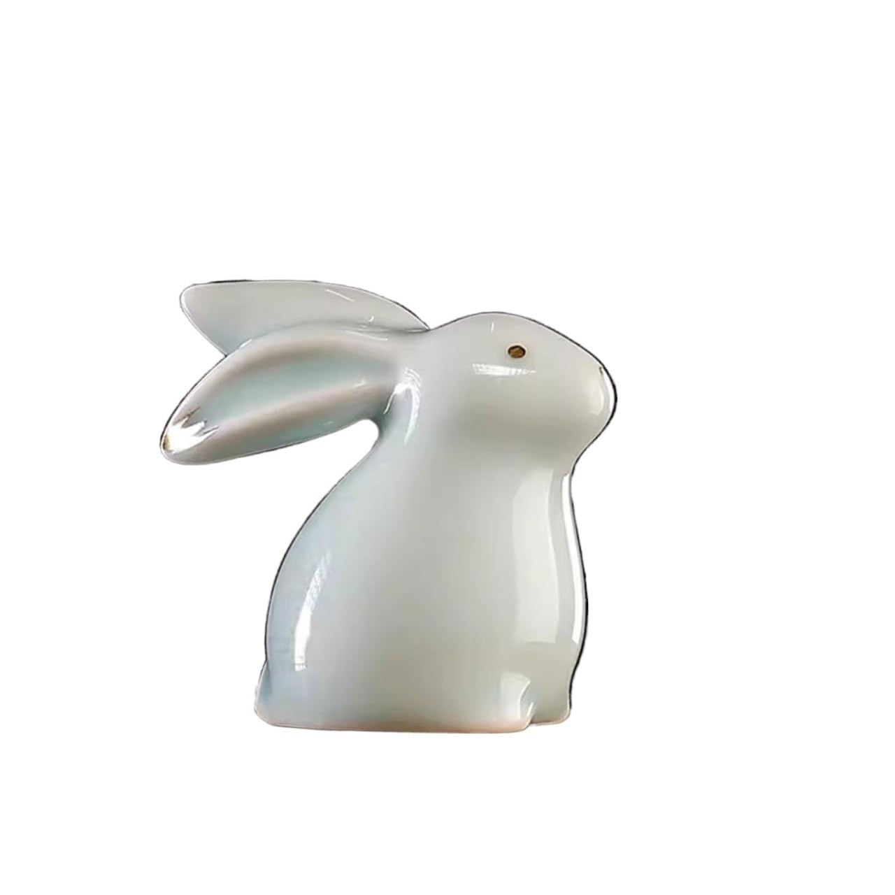 Figurine da Tavolo Creativo Coniglio tè Animale Domestico Ornamento Animale Ceramica Mini Paesaggio in Vaso Tavolo da tè Decorazione della casa Decorazioni da Tavola