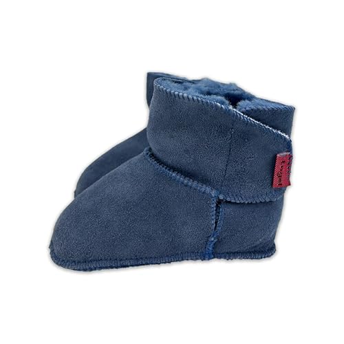 Reissner Lammfelle Engel Babyschuhe aus Lammfell Modell Lyon mit Klettverschluss (1-Klett) hellblau 18/19 Reissner Lammfelle Engel Babyschuhe aus Lammfell Modell Lyon mit Klettverschluss (1-Klett) hellblau 18/19