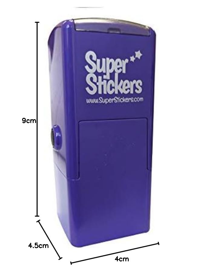 SuperStickers Brilliant Ladybird Pre Inked Stamper - Purple, Small