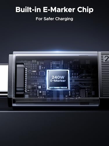 Image of UGREEN 240W USB C Cable Gen2 10Gbps USB 3.2, 4K 60Hz Video Output Fast Charging Compatible with iPhone 17 /16 /15 Pro Max, NVMe SSD, Monitor, Galaxy S26 /S25 /S24 Ultra, MacBook Pro, 3.3FT