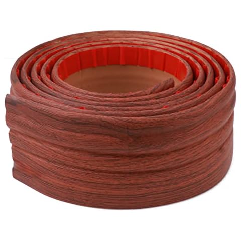 Frantie Flexible Baseboards Molding Trim, 4 Inch(W) x 9.84 Feet(L) Peel and Stick Rubber Wall Base Molding, Paintable Vinyl Wall Baseboard Moulding Trim for Floor Wall Base Cove Base… Cover