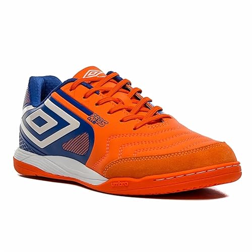 Chuteira Umbro Futsal Pro 5 Bump Club Laranja e Azul - Masculina - 39 - Laranja