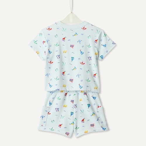 Image of Amazon Essentials x Sofia Grainge Babies, Toddlers, and Boys' T-Shirt and Short Play Set, Multipacks