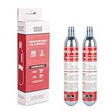 88 Gram CO2 Cartridges, M16 x 1.5 Threaded,High-Grade CO2 Cylinder CO2 Cartridges for Paintball Guns,Pellet Guns, BB Guns and Airsoft Guns (88g-2PCS)