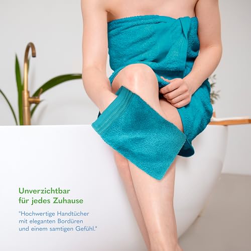 Hammetex Waschlappen 2er Set 15x22 cm, Waschhandschuh, 100% Baumwolle – Ansicht 3