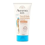Aveeno Kids Face & Body Moisturising Lotion (1 x 150ml), Non-Greasy and Fragrance-Free Moisturiser Enriched with Soothing Oat, Face and Body Lotion for Kids' Sensitive and Developing Skin