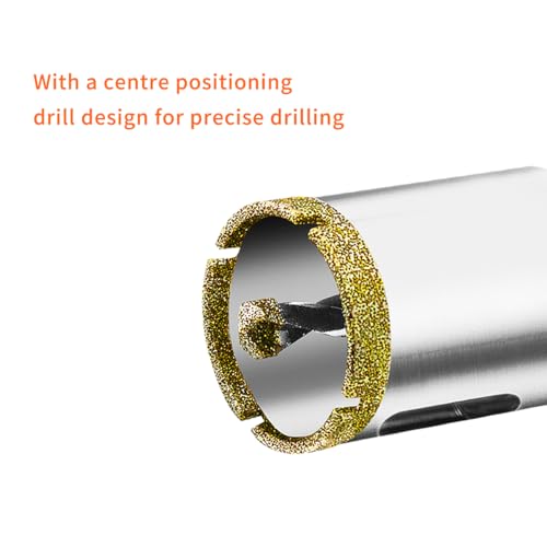 Meccion Diamond Hole Saw with Pilot Center Drill Bit 16mm Diamond Core Hole Cutter for Tile, Porcelain, Glass, Marble, Ceramic 4 Meccion Diamond Hole Saw with Pilot Center Drill Bit 16mm Diamond Core Hole Cutter for Tile, Porcelain, Glass, Marble, Ceramic - Image 4