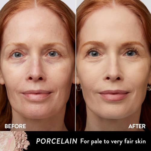 Image of LAURA GELLER NEW YORK Award-Winning Baked Balance-n-Brighten Color Correcting Powder Foundation - Handmade in Italy - Buildable Coverage, Matte Finish - For Mature & Sensitive Skin - 01 Porcelain