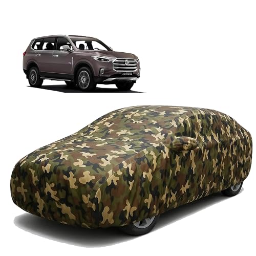 Image of Sulfar 100% Waterproof Car Body Cover for MG Gloster - Triple-Stitched Dustproof UV, Heat & Rain Protection with Mirror Pockets, Full-Bottom Elastic & Free Storage Bag - All-Weather Indoor Outdoor (Ar