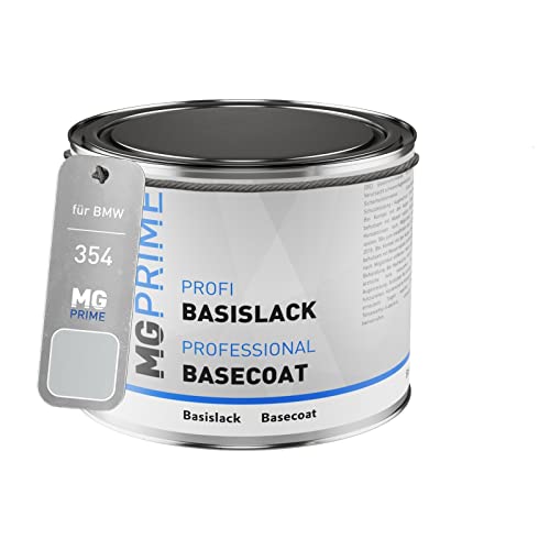 MG PRIME Peinture voiture pot en litre pour BMW 354 Titansilber Metallic/Titanium Silver Metallic base 0,5 litre 500ml