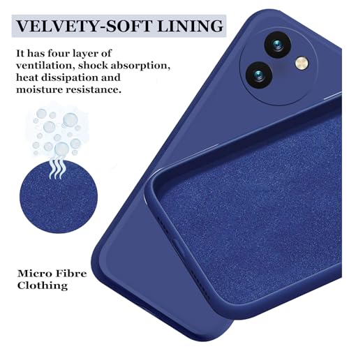 Image of A rtistque Back Cover Case for Vivo T3x 5G with Camera Protection | Shockproof TPU | Stylish Protective Design | Slim Fit | Ultra Matte | Vivo T3x 5G Back Cover - Blue