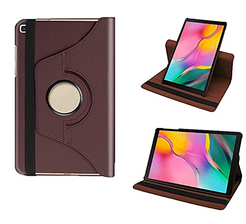 M Cart Samsung Tab A (8 inch) Flip Cover | Leather Finish | 360 Degree Rotate Back Cover | Shockproof Back Cover Case for Samsung Galaxy Tab A (8 inch) (2019) SM-T290 / SM-T295 (Brown)