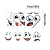 Whnbuij Garbage Can Stickers,Adhesive Cartoon Expressions Decals | Funny Expressions Dustbin Decals | for Kitchen Bathroom Fridge Wall Bucket Yard Indoor #5