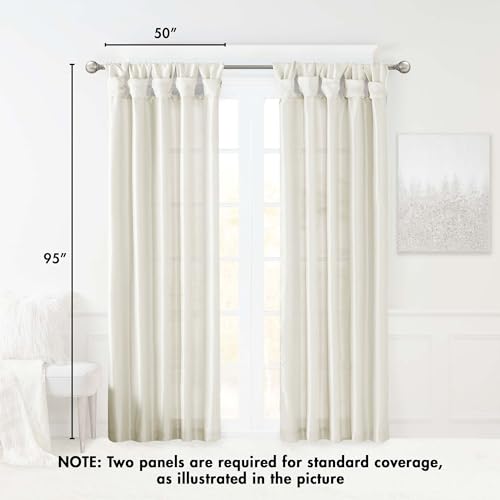 Madison Park WIN40-119 Emilia Faux Silk Single Curtain thumb #5