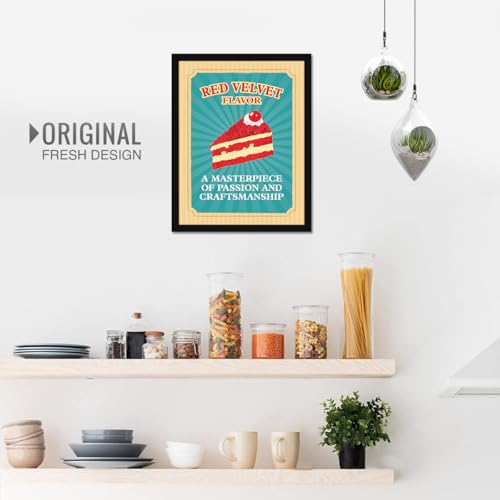 Image of Chaka Chaundh - Cake, Pastry, Cookies Shop And Confectionery Store Wall Art Framed Quotes Decor Item - Bakery Restaurant Cafe Food Sweets Deserts Poster Frame Decoration Items - 14 X 11 Inches