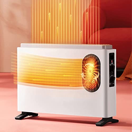 PBDEW Calentador eléctrico por convector con termostato, Calefactor de Ventilador de 2000 W, Calefactor eléctrico móvil para Habitaciones de hasta 30 m2, Calefactor e