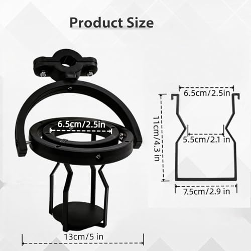 Portavasos Giroscópico 2 Piezas Auto-nivelable 360° miniatura 2