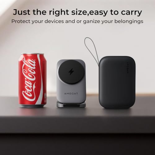 Foldable 3-in-1 Wireless Charging Station for Apple Magsafe Charger Stand: 15W Fast Magnetic Wireless Charger Station for iPhone 17 Air 16 15 14 13 12 Series, Airpods, Apple Watch with Travel Case — view 6