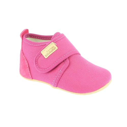 Living Kitzbühel Jungen Mädchen Babyklett. unifarben Hausschuh, Fuchsia,...