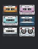 sanyo-radio-cassette-recorder-m2560lg  Cassette Tapes Mixtapes 80s 90s Music Songs Retro: College Ruled Notebook Paper and Diary to Write In / 120 Pages / 8.5\