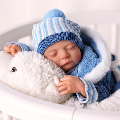 Muñeco bebé reborn realista de 20 pulgadas para niños miniatura 6
