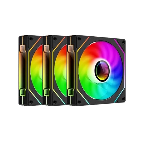 Ventilador de caja UF-1 de 12 cm: flujo inverso ARGB silencioso para una PC fresca y estética