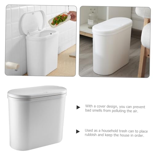 Caneca de basura reutilizable compacta con tapa miniatura 4