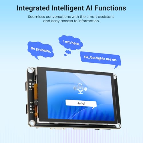 Image of ELECROW ESP32 Display 320x240, 2.8 inch HMI Advanced ESP32-S3 IPS Touch Display, Support AI Speech Interaction, 32-Bit LX7 Dual-Core Processor, Up to 240MHz, Compatible with Arduino, ESP-IDF and LVGL