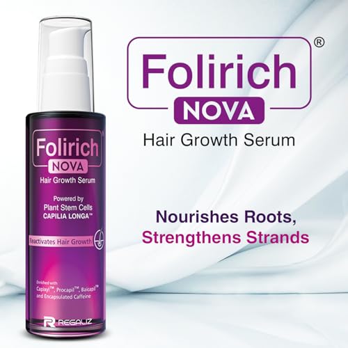 Image of Regaliz Folirich Nova Hair Growth Serum | Capilia Longa (Plant Stem Cell Extract), Capixyl, Procapil & Baicapil | Hair Fall Control & Strengthening | Non-Sticky, Fast Absorbing | 50 ml