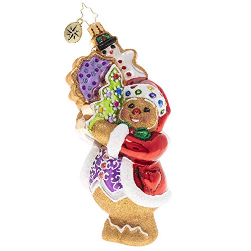 Christopher Radko Hand-Crafted European Glass Christmas Ornament, The Gingerbread Man Can!